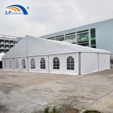 Качественная 20-метровая палатка с прозрачным окном для проведения мероприятий на открытом воздухе