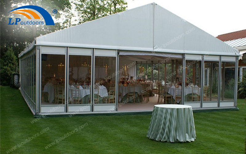 Стеклянная дверная алюминиевая наружная палатка для свадебных шаров